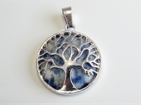 pendentif arbre de vie sodalite